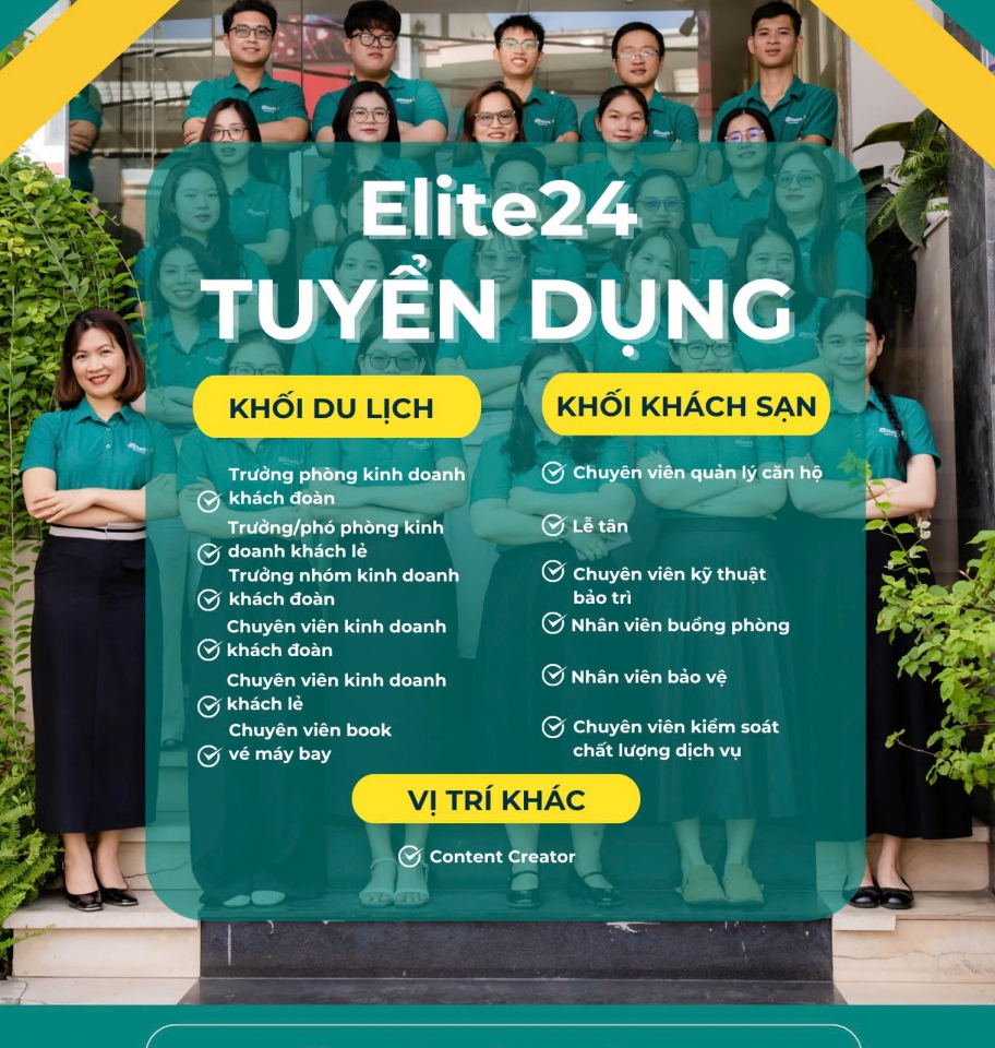 Tuyển dụng Content Creator 2025 – Thu nhập hấp dẫn, môi trường sáng tạo tại Elite24