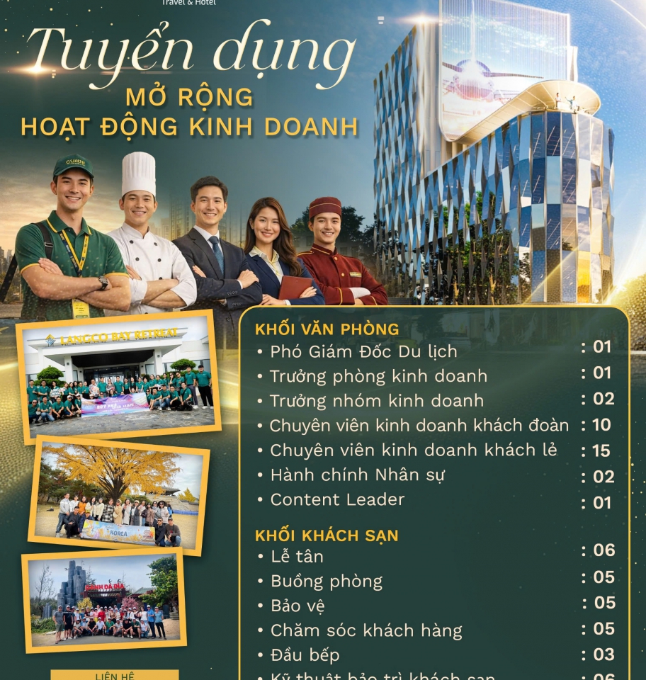 Tuyển dụng Đà Nẵng 2026 việc làm khách sạn và du lịch tại Elite24