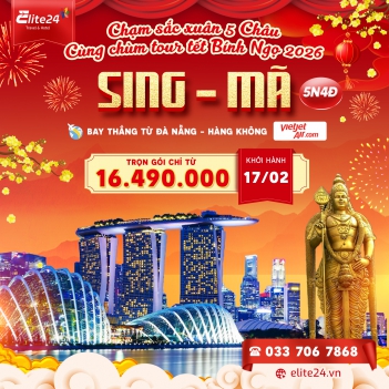Tour Singapore – Malaysia Tết 2026 | 5N4Đ Bay Thẳng Đà Nẵng